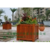 街道木花箱，裝飾木花盆，防腐木制作，防曬防水