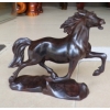 木雕馬，紅木雕馬