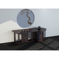 實木茶臺，新中式茶臺